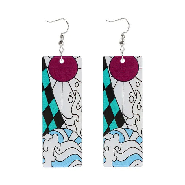 Demon Slayer Hanafuda Earrings
