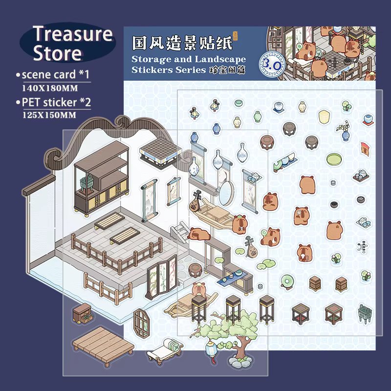 3D Miniature Sticker Sets