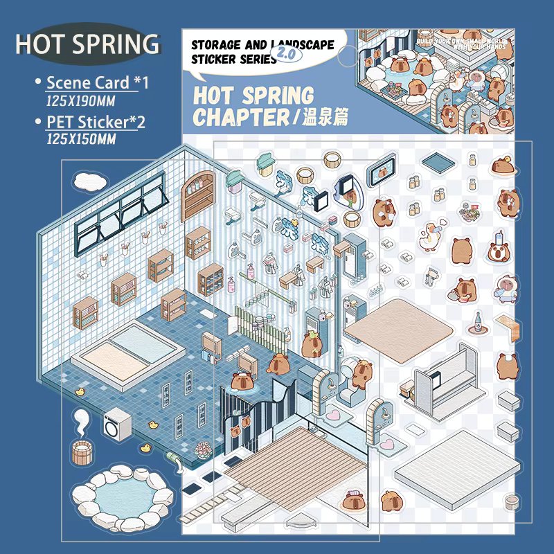 3D Miniature Sticker Sets