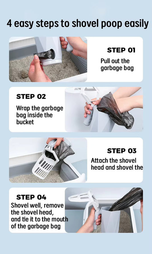 2-in-1 Litter Shovel With Bag