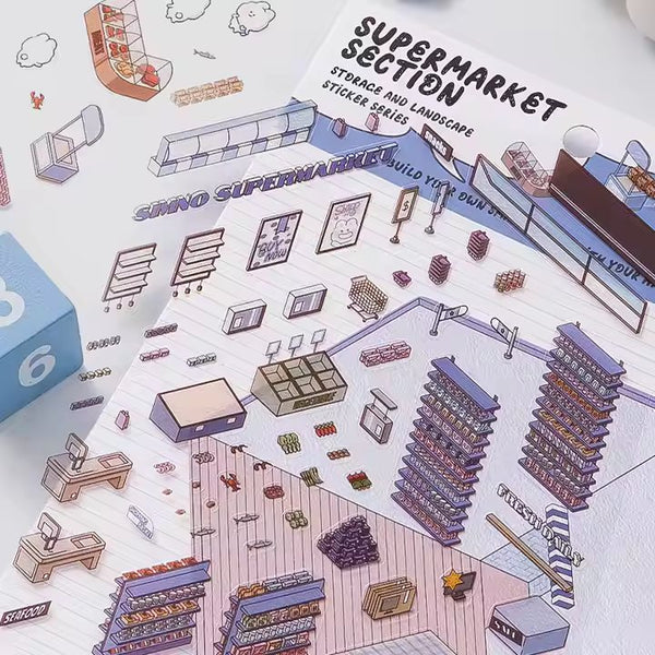 3D Miniature Sticker Sets